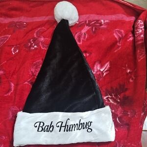 Bah Humbug Santa Embroidered Hat
